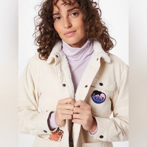 Vans cultivate care chore coach jacket in beige